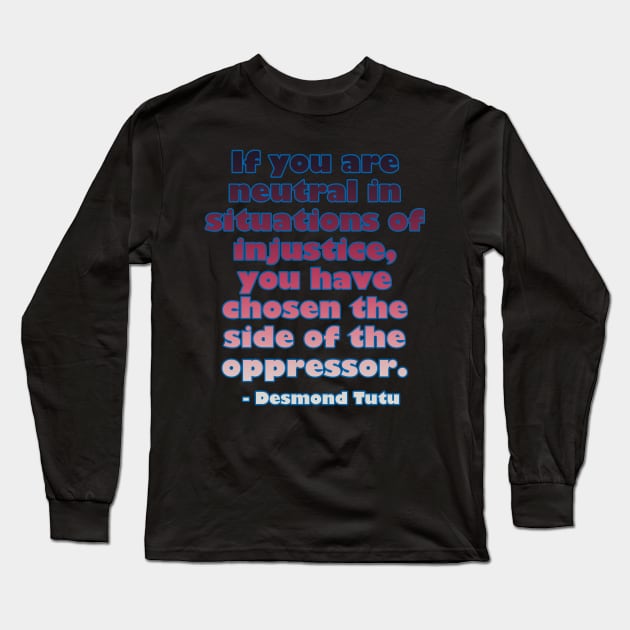 Black History Month - Desmond Tutu Long Sleeve T-Shirt by EunsooLee